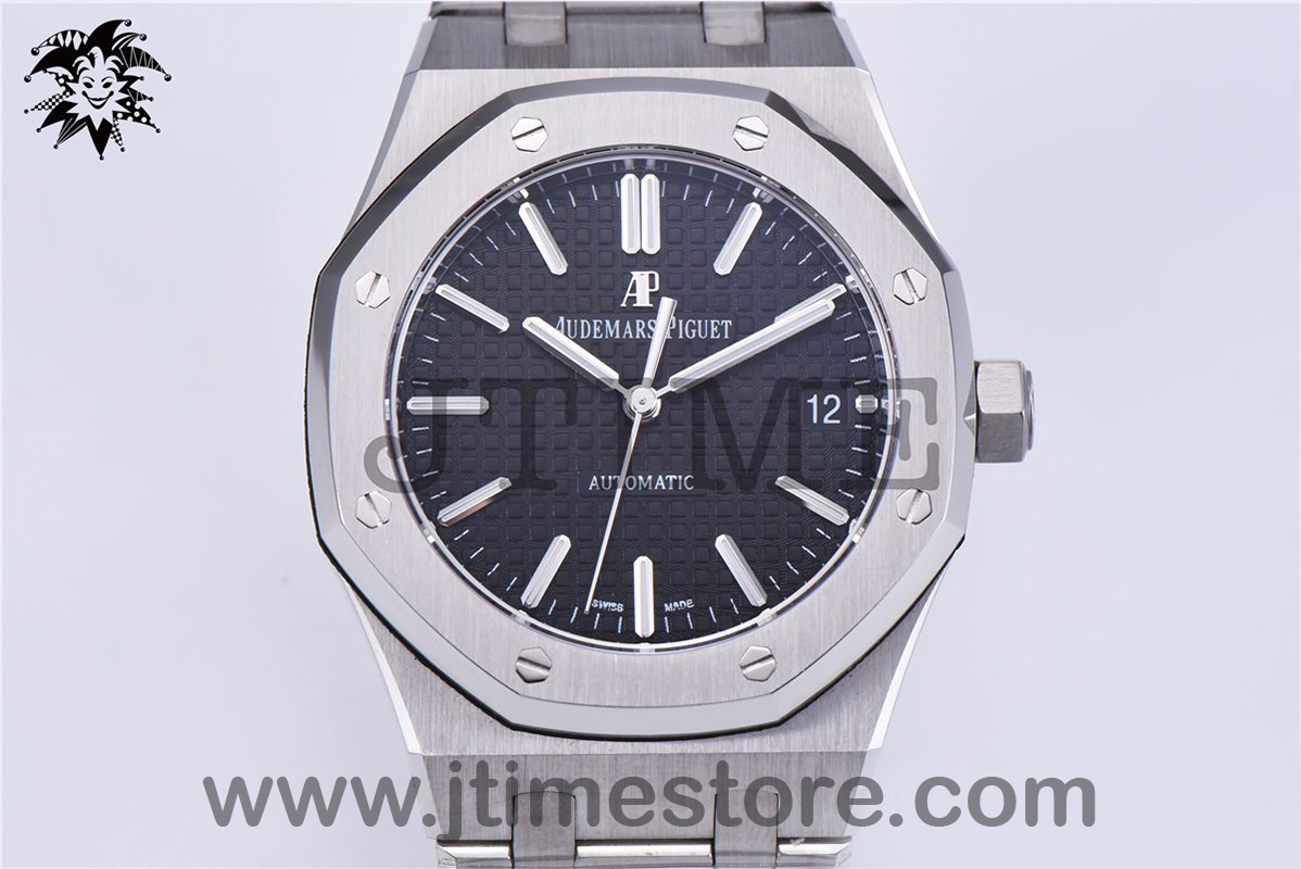 Royal Oak 37mm 15450 SS JF 1:1 Best Edition Black Dial on SS Bracelet A3120 - Image 5