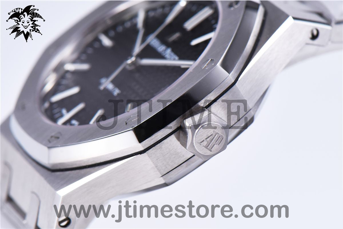Royal Oak 37mm 15450 SS JF 1:1 Best Edition Black Dial on SS Bracelet A3120 - Image 4