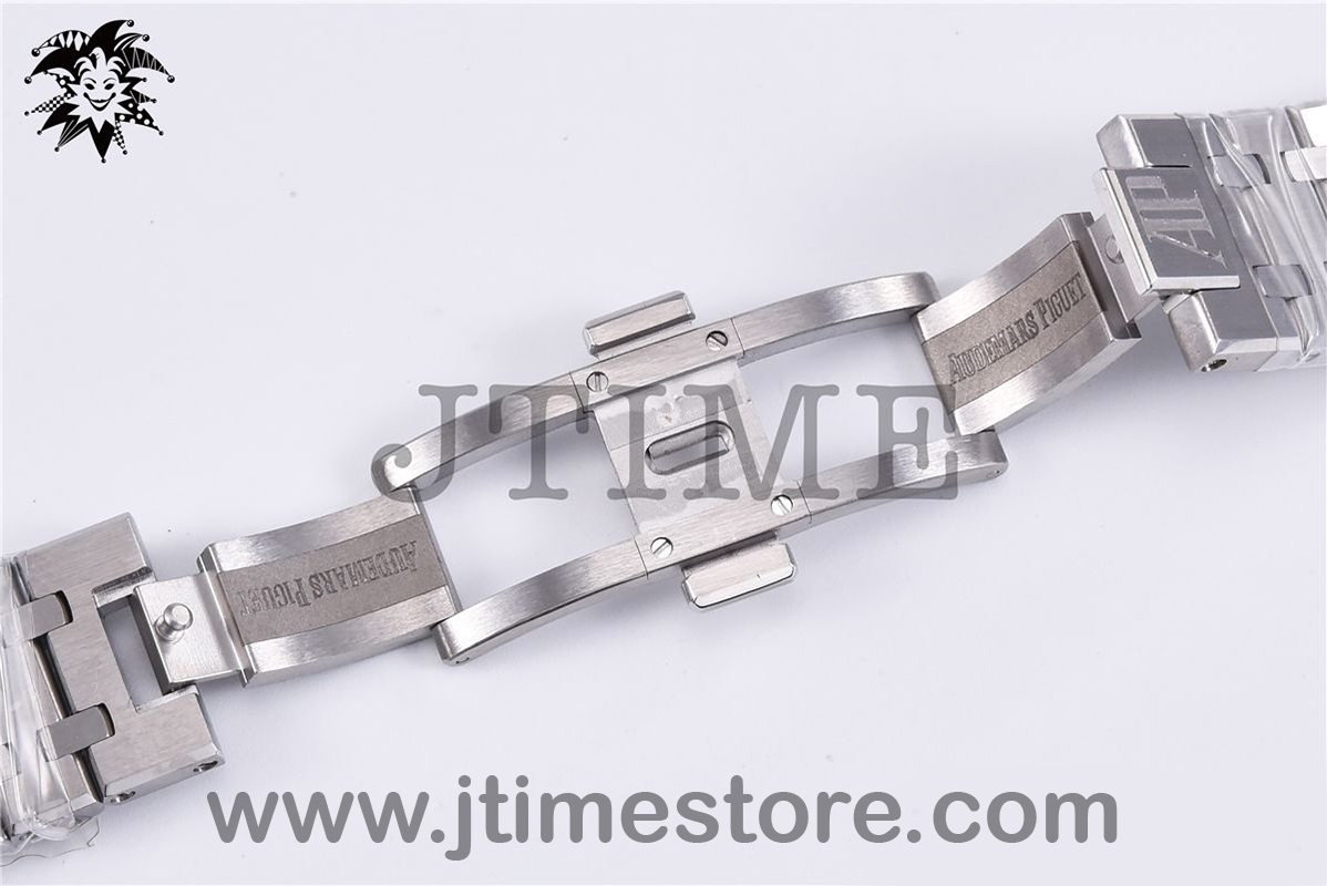 Royal Oak 37mm 15450 SS JF 1:1 Best Edition Black Dial on SS Bracelet A3120 - Image 8