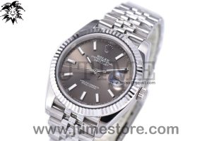 DateJust 41 126334 ARF 1:1 Best Edition 904L Steel Rhodium Gray Dial on Jubilee Bracelet A2824 V3