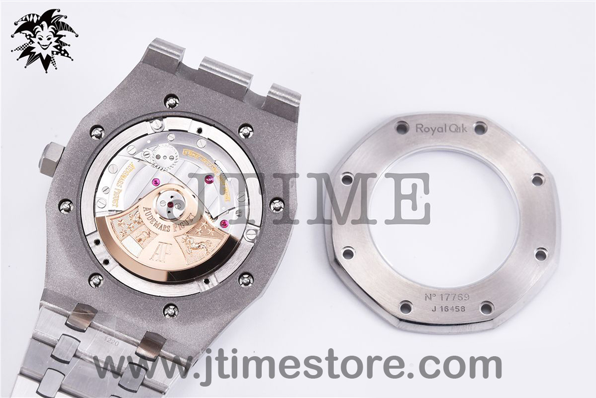 Royal Oak 37mm 15450 SS JF 1:1 Best Edition Black Dial on SS Bracelet A3120 - Image 6