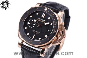 PAM974 Luminor Submersible RG VSF 1:1 Best Edition on Black Leather Strap AXXXIV