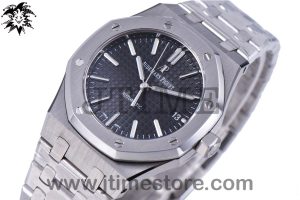 Royal Oak 37mm 15450 SS JF 1:1 Best Edition Black Dial on SS Bracelet A3120