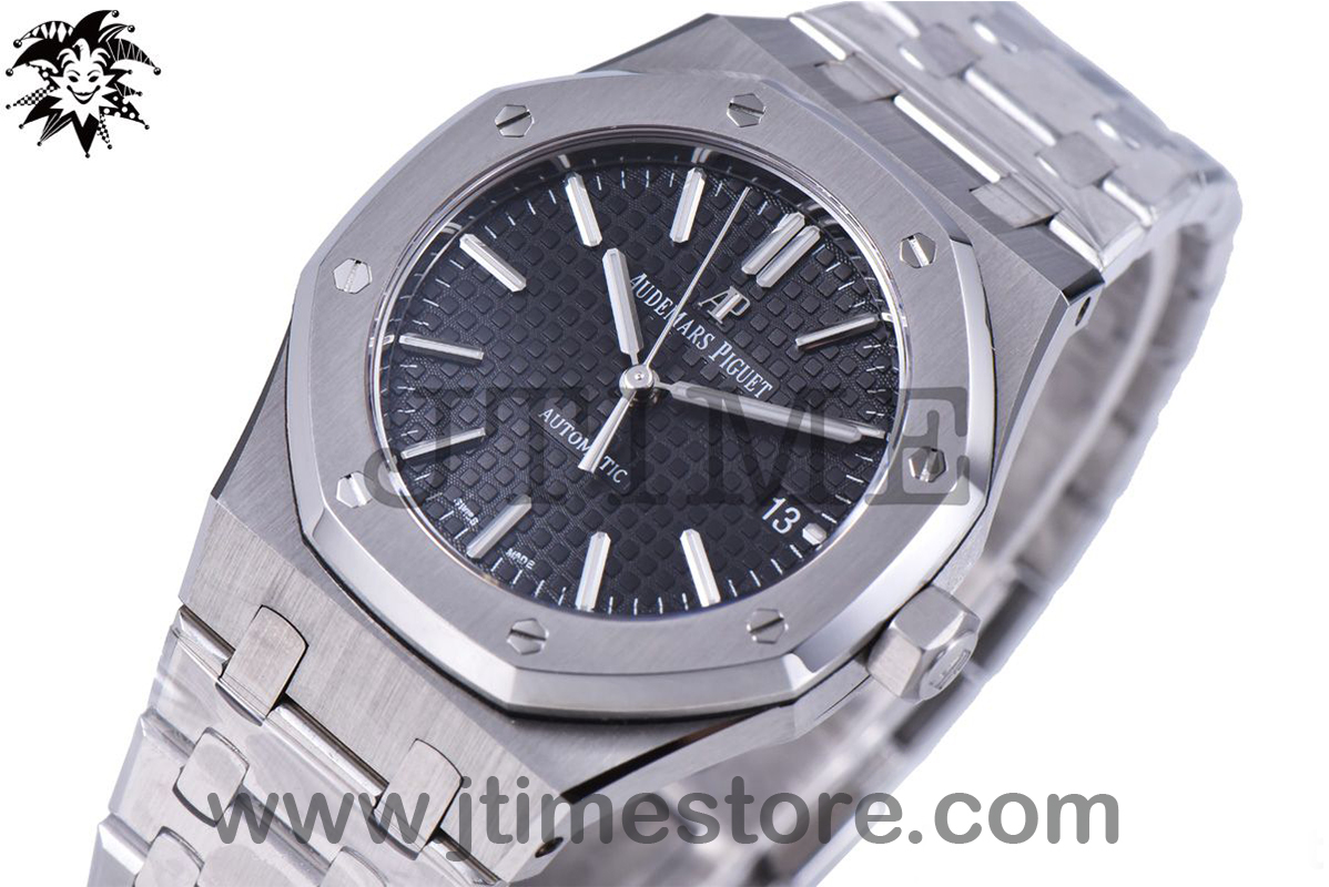 Royal Oak 37mm 15450 SS JF 1:1 Best Edition Black Dial on SS Bracelet A3120