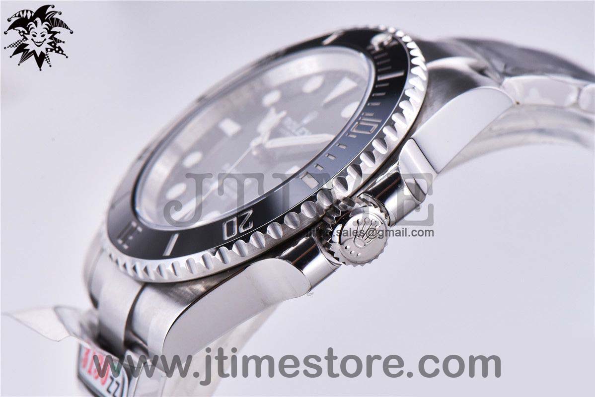 Submariner 114060 No Date Black Ceramic ZZF 904L 1:1 Best Edition on SS Bracelet VR3130 V3 - Image 5