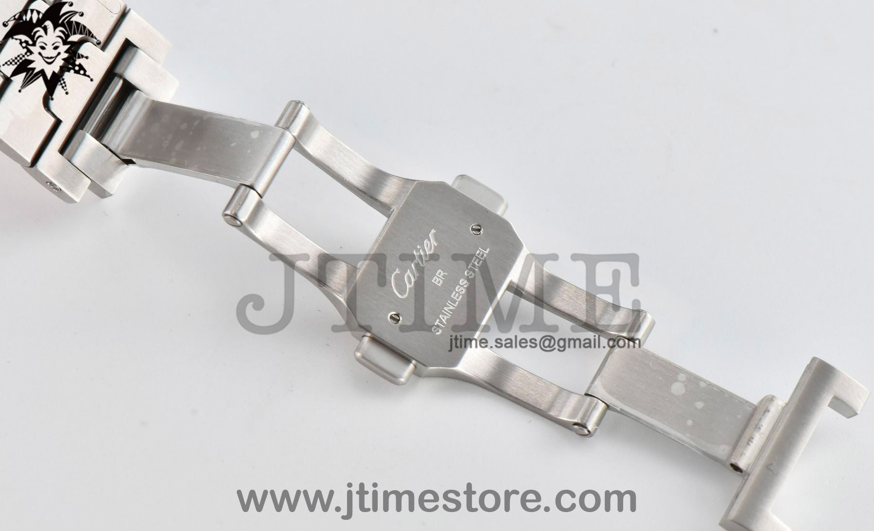 Santos de Cartier 35mm SS 3KF 1:1 Best Edition White Dial on SS SmartLinks Bracelet MIYOTA 9015 V2 - Image 6