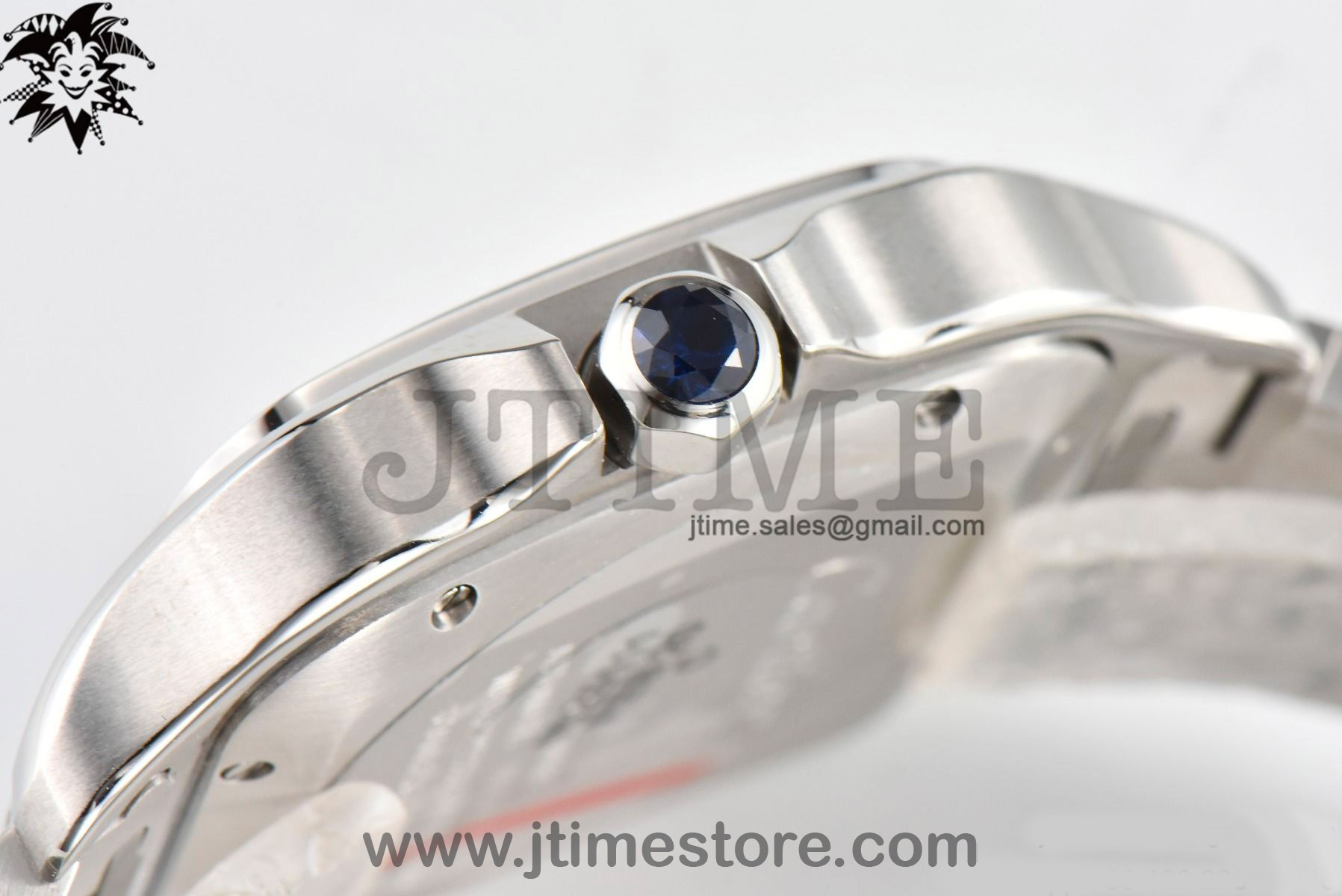 Santos de Cartier 35mm SS 3KF 1:1 Best Edition White Dial on SS SmartLinks Bracelet MIYOTA 9015 V2 - Image 10