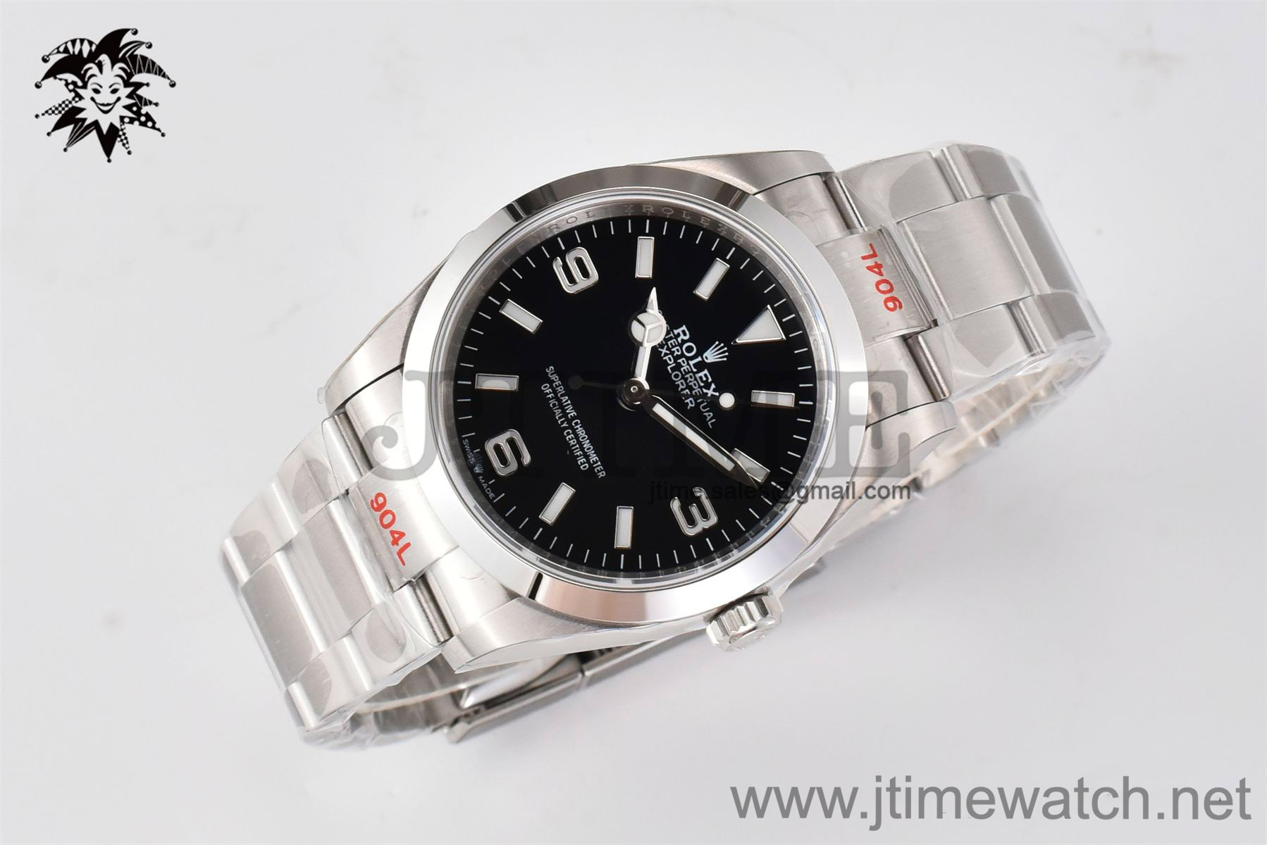 Explorer I 124270 36mm EWF Best Edition 904L Black Dial on SS Bracelet Asia 3230 - Image 2