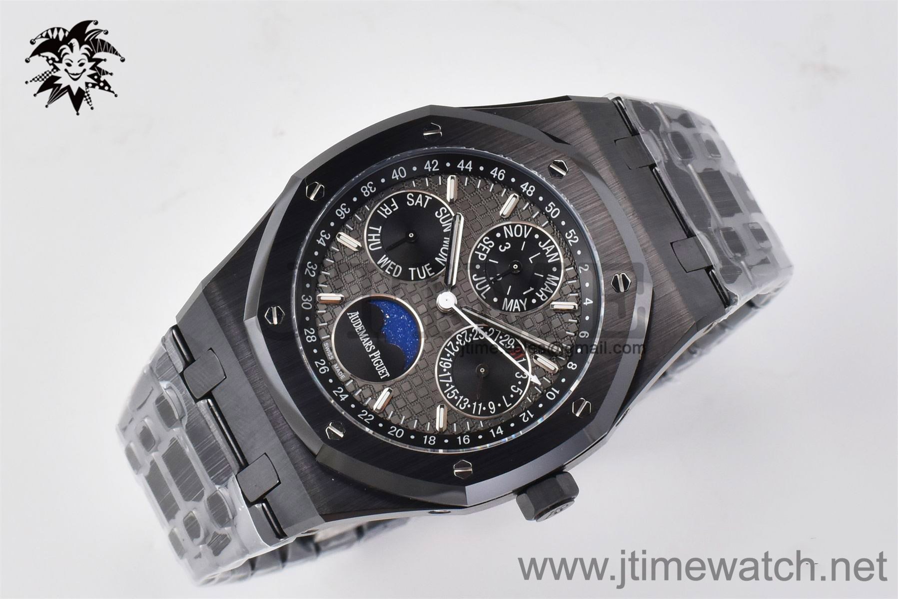 Royal Oak Perpetual Calendar 26579CE Black Ceramic APSF Best Edition on Black Ceramic Bracelet A5134 - Image 2