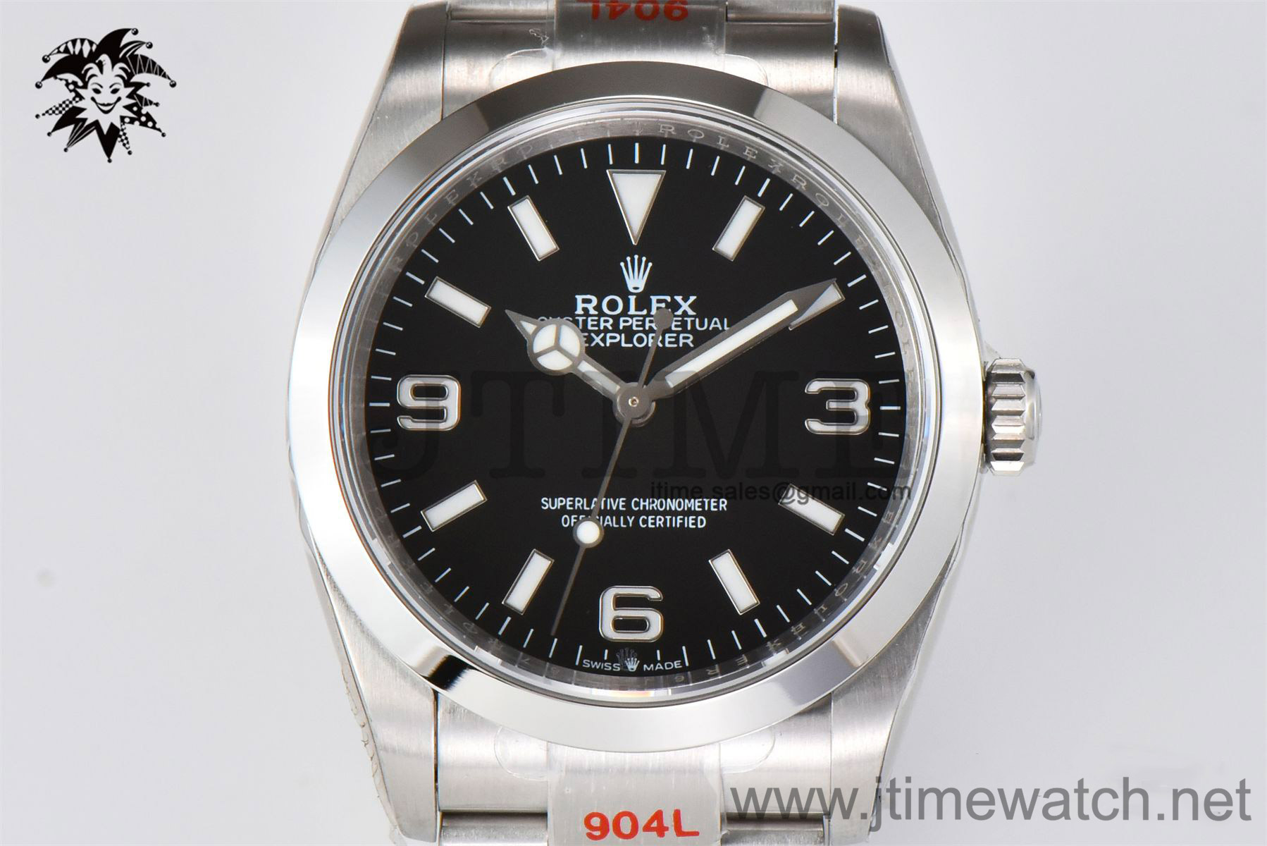 Explorer I 124270 36mm EWF Best Edition 904L Black Dial on SS Bracelet Asia 3230 - Image 3