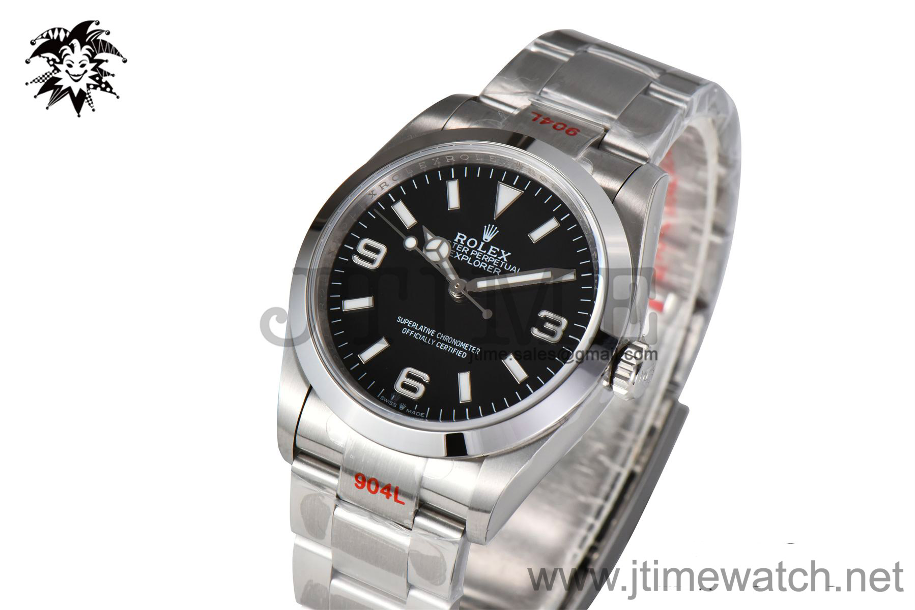 Explorer I 124270 36mm EWF Best Edition 904L Black Dial on SS Bracelet Asia 3230 - Image 4