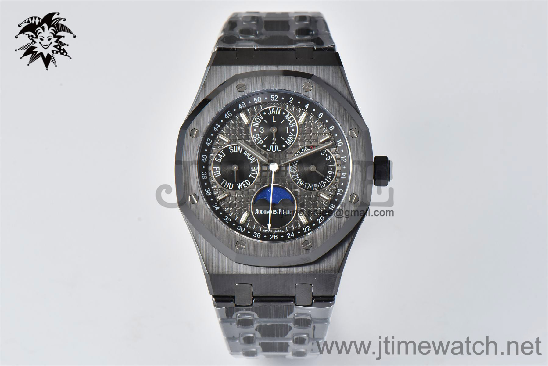 Royal Oak Perpetual Calendar 26579CE Black Ceramic APSF Best Edition on Black Ceramic Bracelet A5134 - Image 4