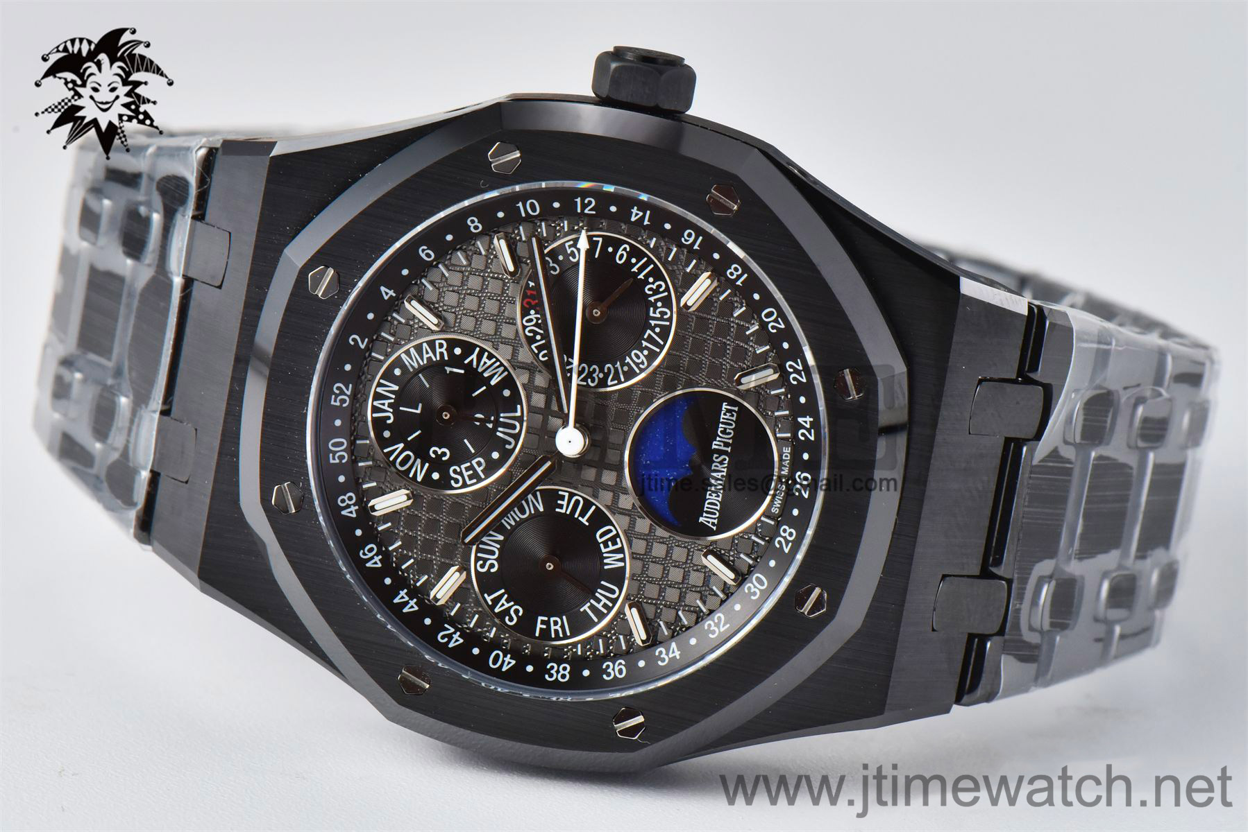 Royal Oak Perpetual Calendar 26579CE Black Ceramic APSF Best Edition on Black Ceramic Bracelet A5134 - Image 6