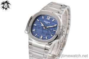 Nautilus 7118 Ladies 3KF 1:1 Best Edition Light Blue Dial on SS Bracelet A324 Super Clone