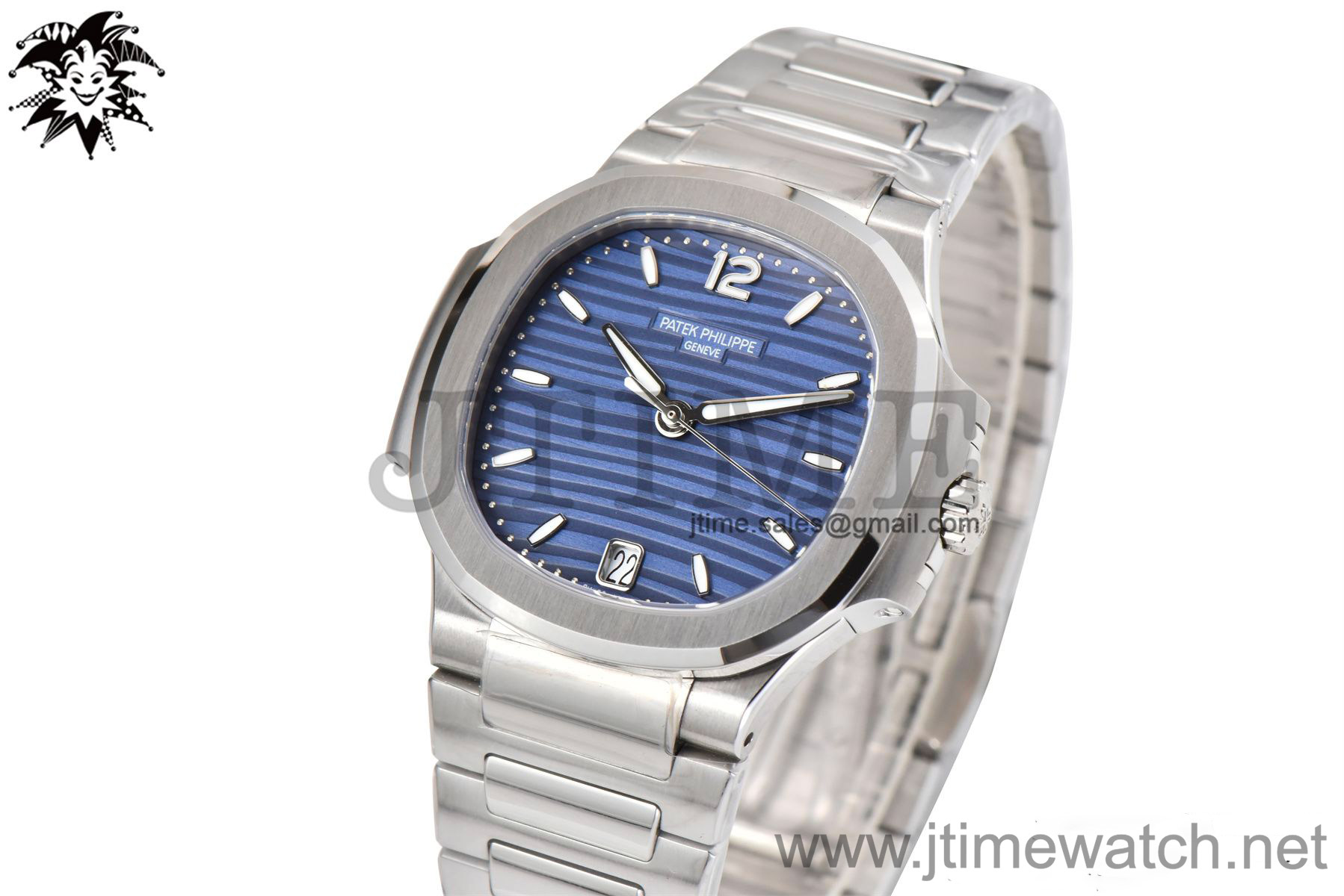 Nautilus 7118 Ladies 3KF 1:1 Best Edition Light Blue Dial on SS Bracelet A324 Super Clone