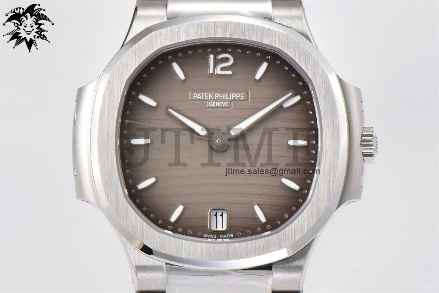 Nautilus 7118 Ladies 3KF 1:1 Best Edition Gray Dial on SS Bracelet A324 Super Clone - Image 6
