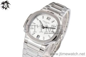 Nautilus 7118 Ladies 3KF 1:1 Best Edition White Dial on SS Bracelet A324 Super Clone