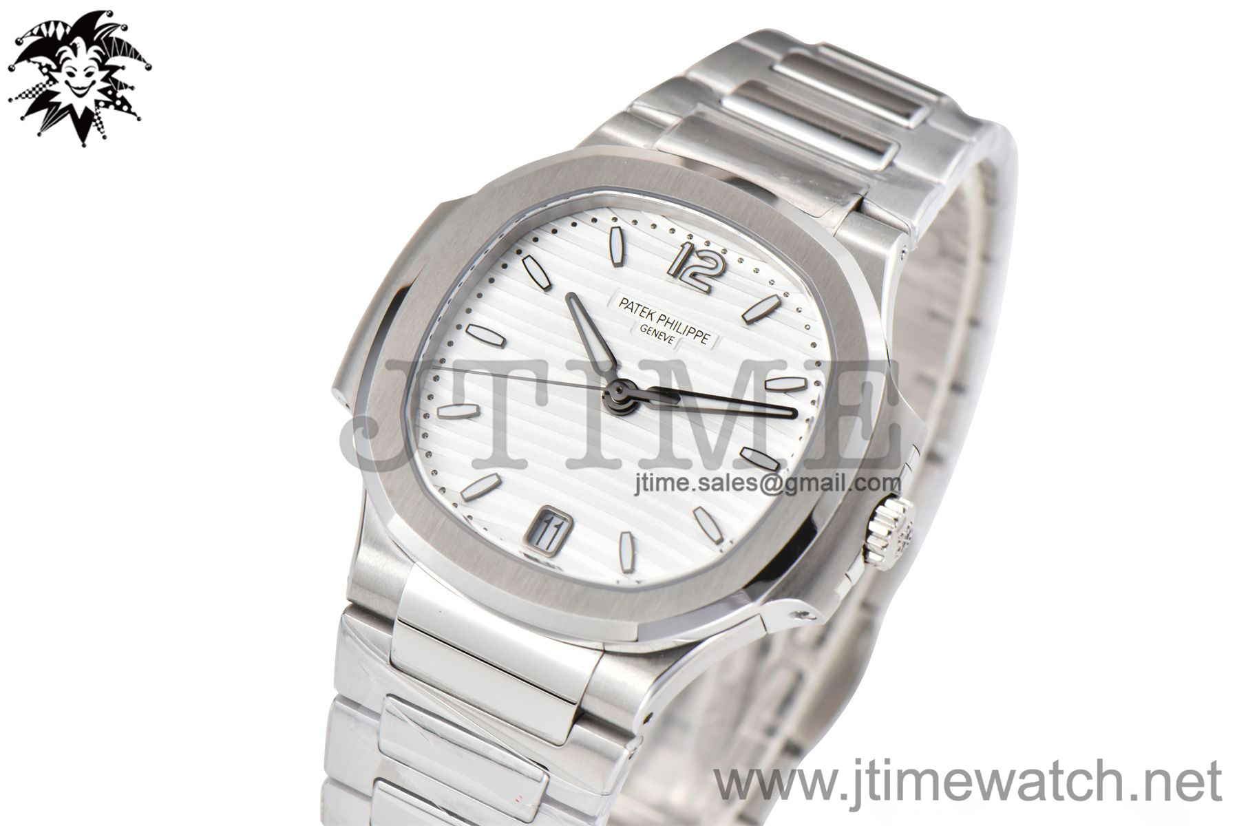 Nautilus 7118 Ladies 3KF 1:1 Best Edition White Dial on SS Bracelet A324 Super Clone
