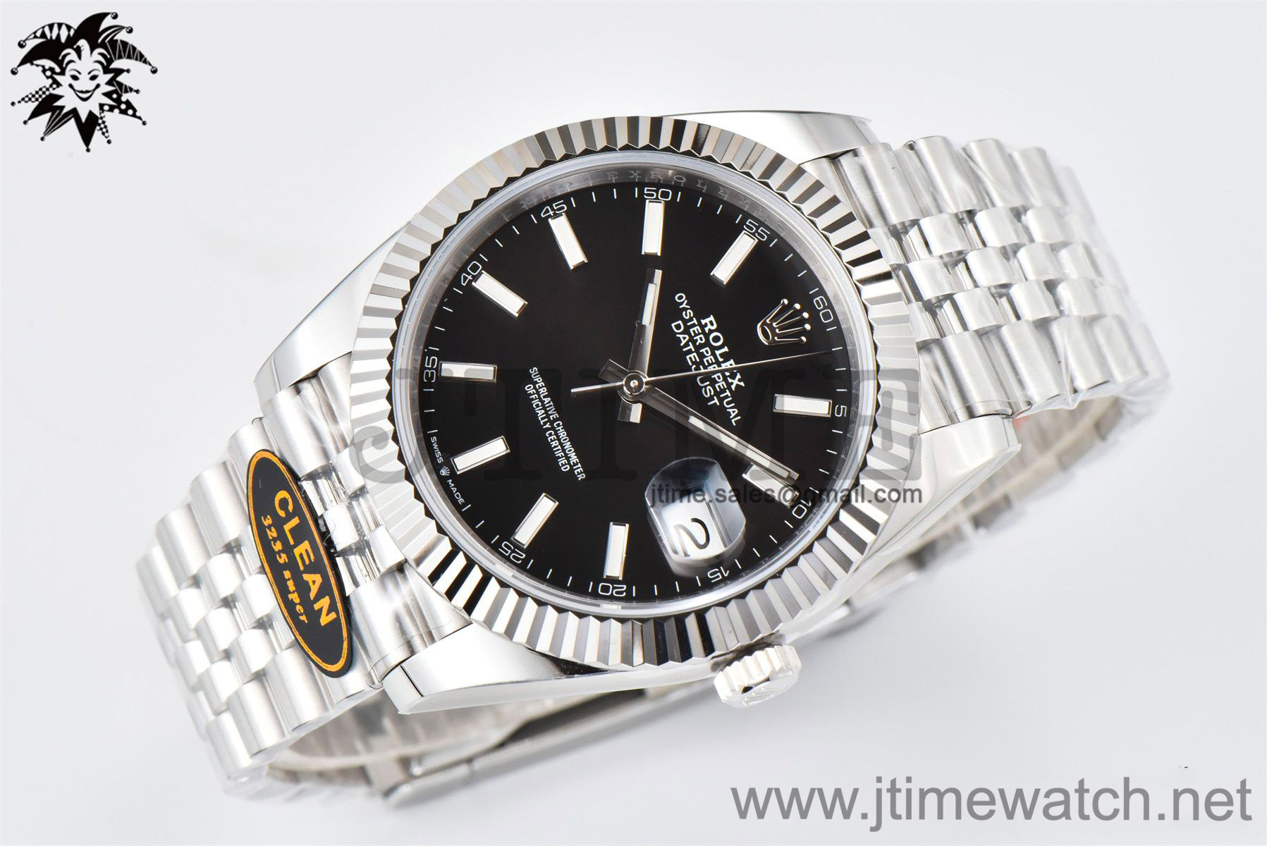 DateJust 126334 904L SS Clean Factory Best Edition Black Dial on Jubilee Bracelet S3235 - Image 6