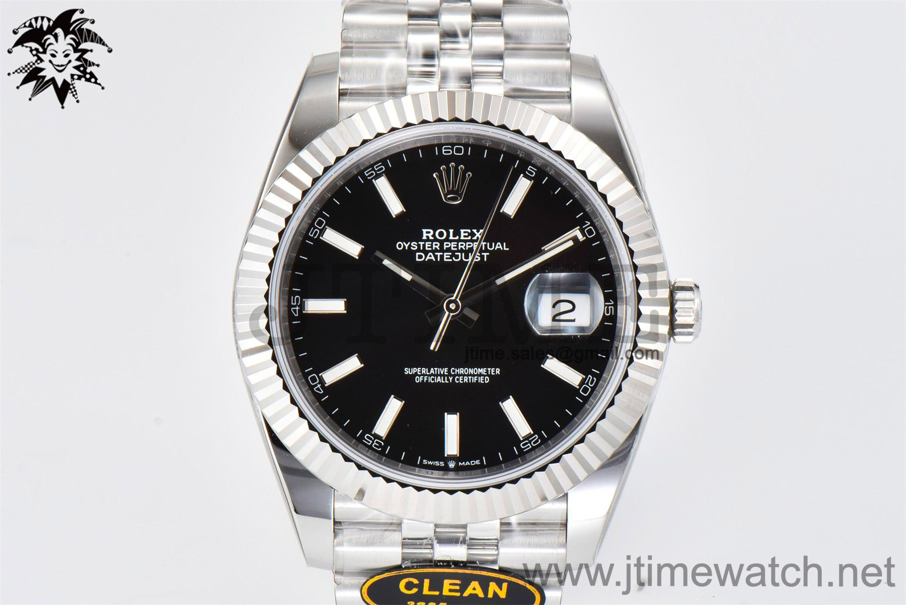 DateJust 126334 904L SS Clean Factory Best Edition Black Dial on Jubilee Bracelet S3235 - Image 2