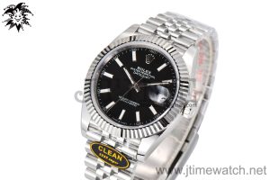 DateJust 126334 904L SS Clean Factory Best Edition Black Dial on Jubilee Bracelet S3235