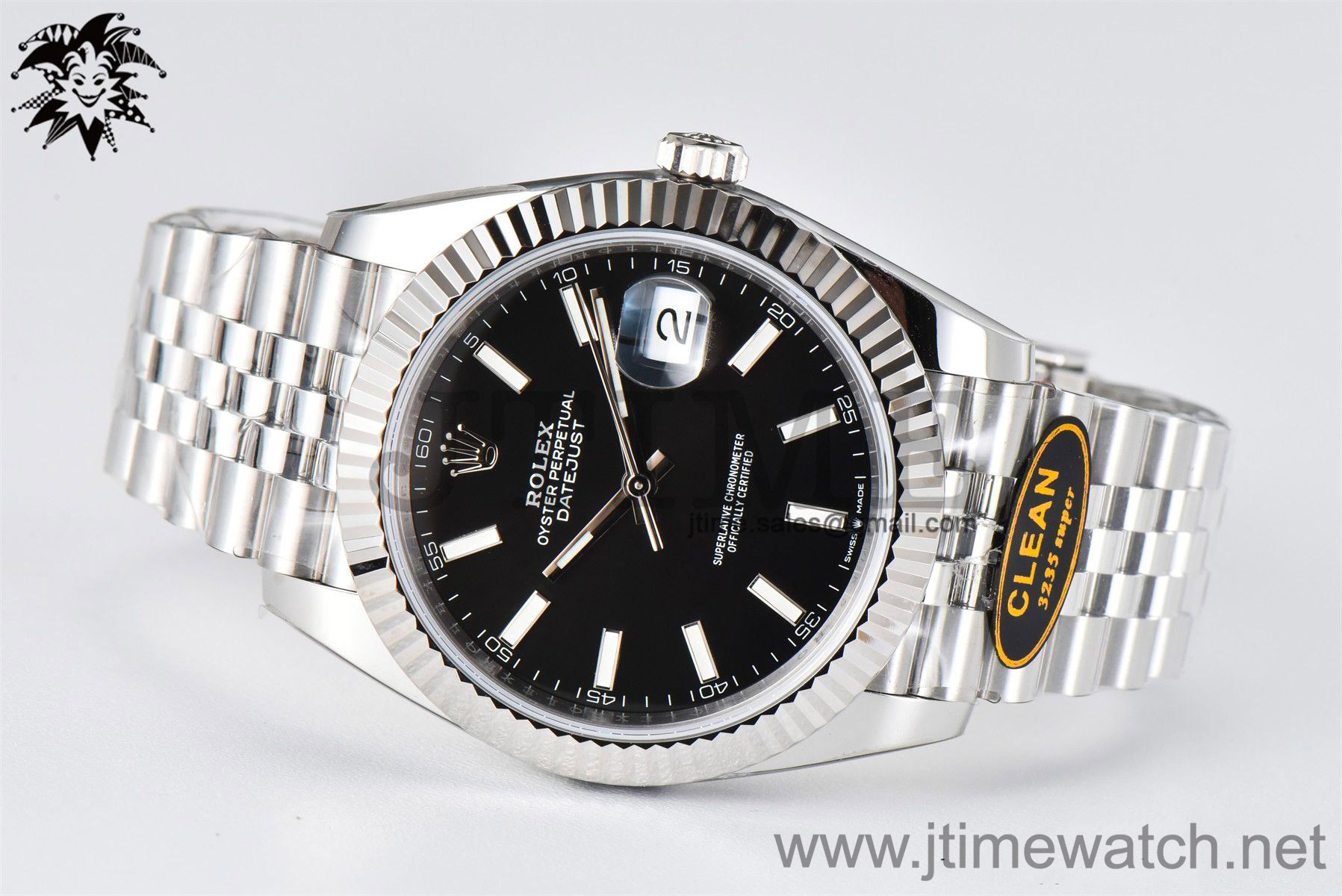 DateJust 126334 904L SS Clean Factory Best Edition Black Dial on Jubilee Bracelet S3235 - Image 4