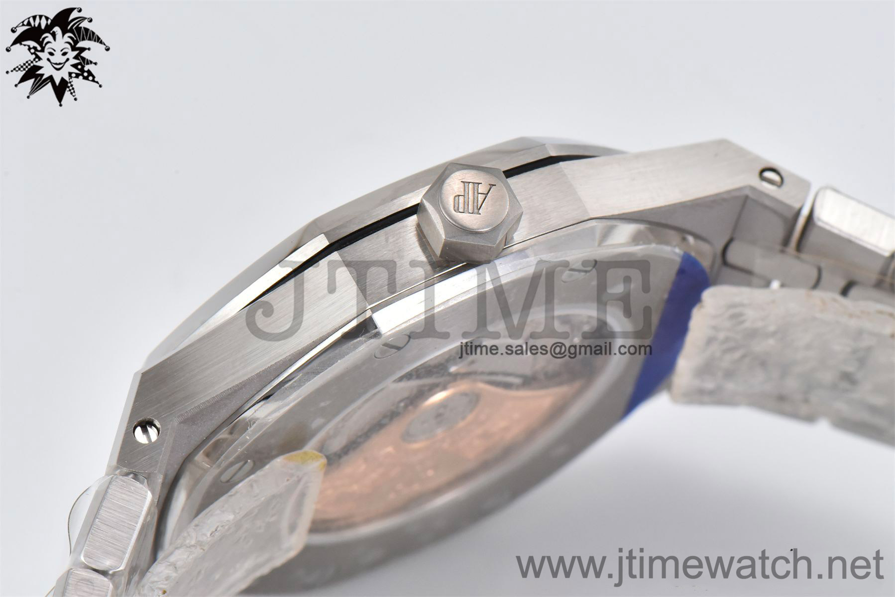 Royal Oak 41mm 15400 SS APSF 1:1 Best Edition Blue Textured Dial on SS Bracelet A3120 Super Clone - Image 8