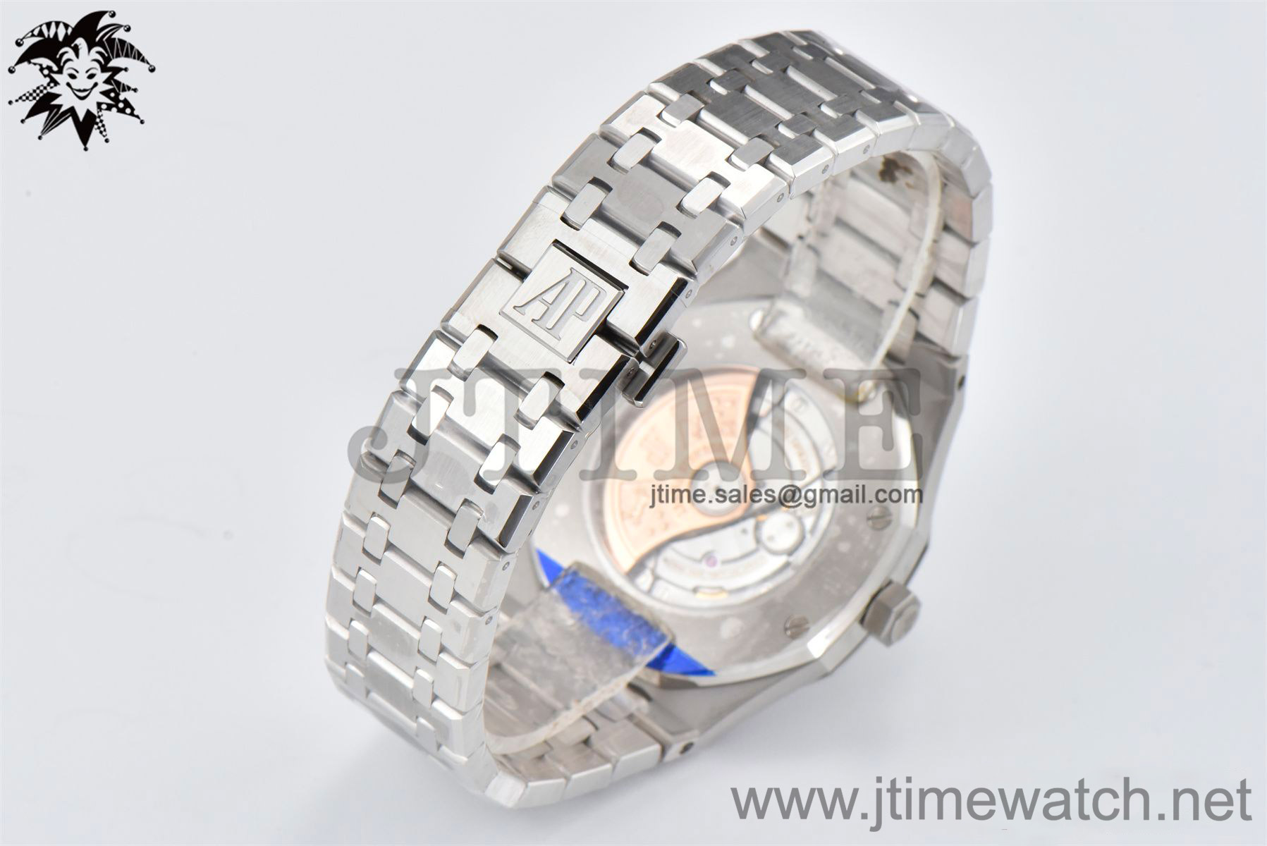 Royal Oak 41mm 15400 SS APSF 1:1 Best Edition Black Textured Dial on SS Bracelet A3120 Super Clone - Image 9