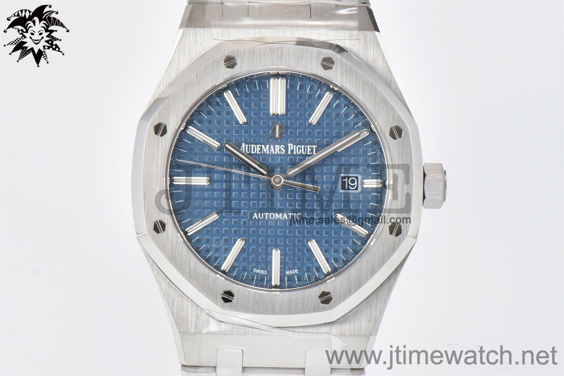 Royal Oak 41mm 15400 SS APSF 1:1 Best Edition Blue Textured Dial on SS Bracelet A3120 Super Clone - Image 5