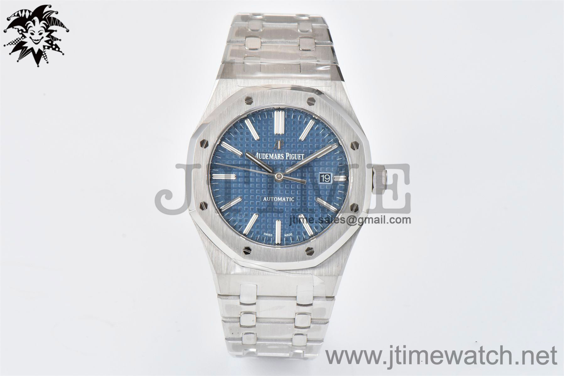 Royal Oak 41mm 15400 SS APSF 1:1 Best Edition Blue Textured Dial on SS Bracelet A3120 Super Clone - Image 4