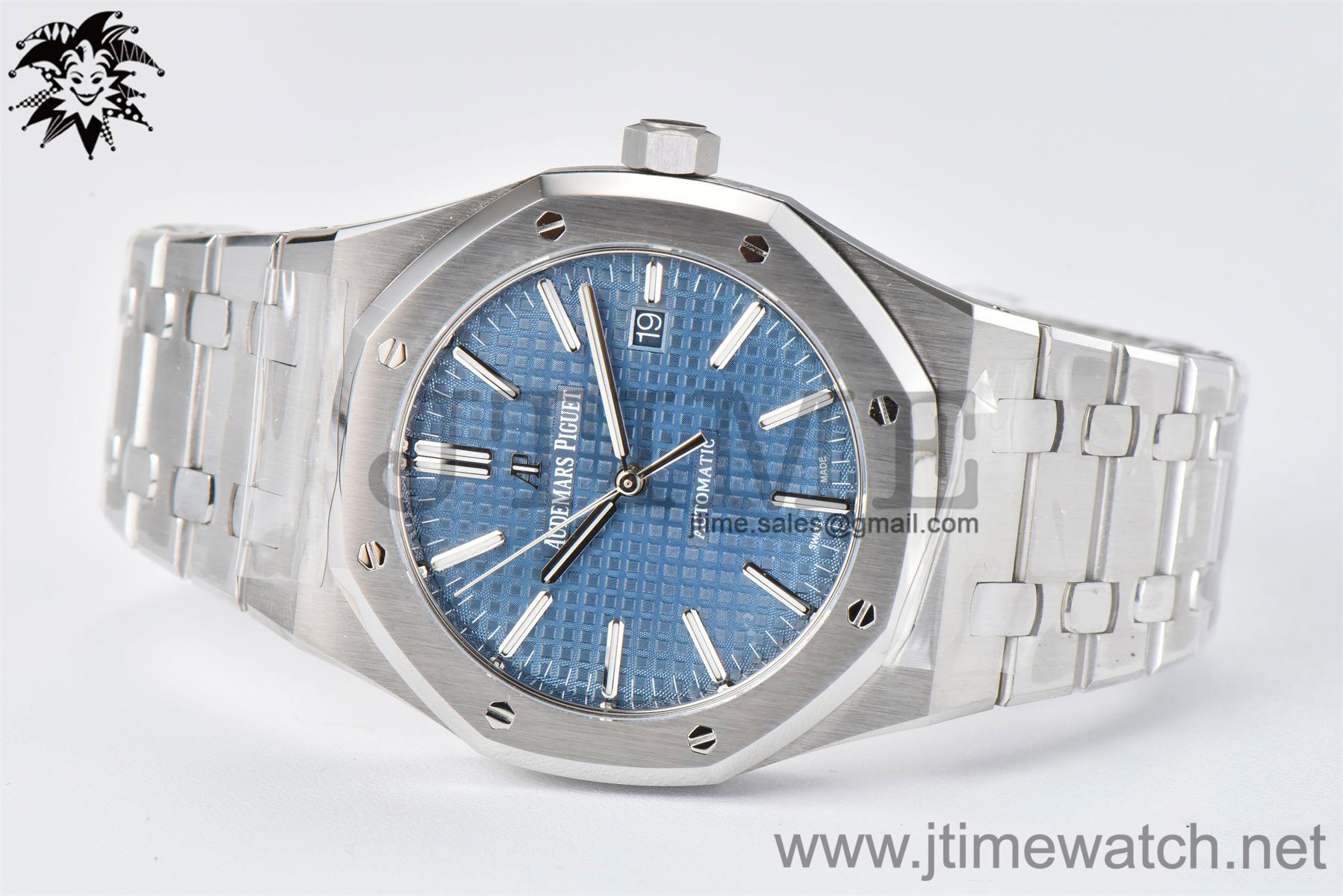 Royal Oak 41mm 15400 SS APSF 1:1 Best Edition Blue Textured Dial on SS Bracelet A3120 Super Clone - Image 3