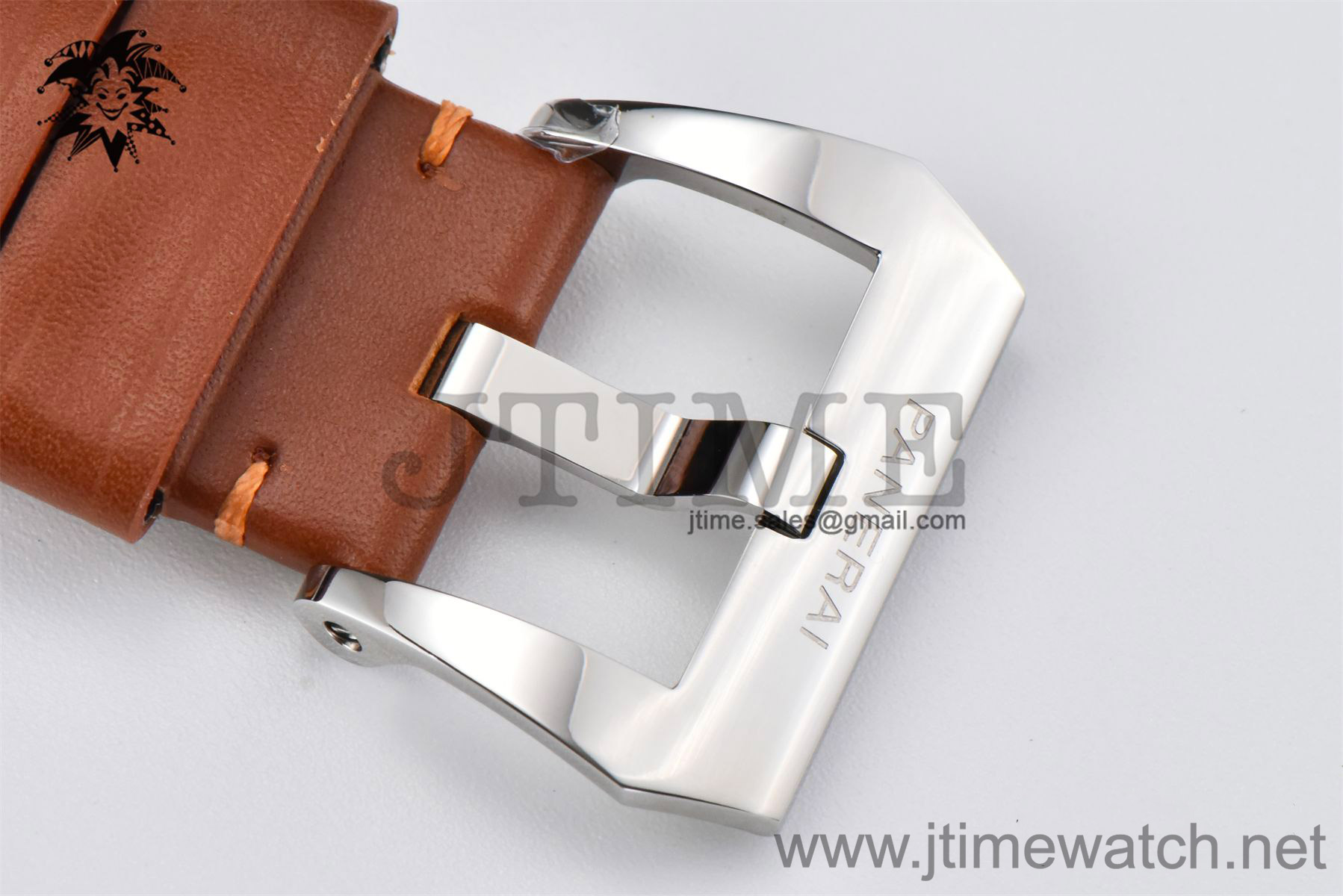 PAM111 Luminor Marina 44mm HWF 1:1 Best Edition Black Dial on Brown Leather Strap A6497 - Image 6