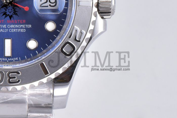 Yacht-Master 116622 1:1 Noob Best Edition 904L Steel Blue Dial on Bracelet SA3135 - Image 3