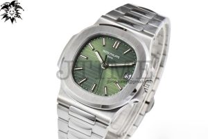 Nautilus 5711/1A PPF 1:1 Best Edition Green Textured Dial on SS Bracelet 324CS V4