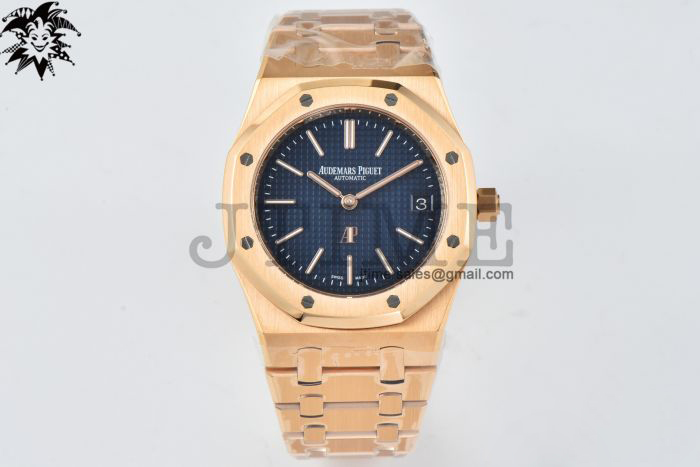 Royal Oak 39mm 15202 RG ZF 1:1 Best Edition Blue Textured Dial on RG Bracelet A2121 - Image 4
