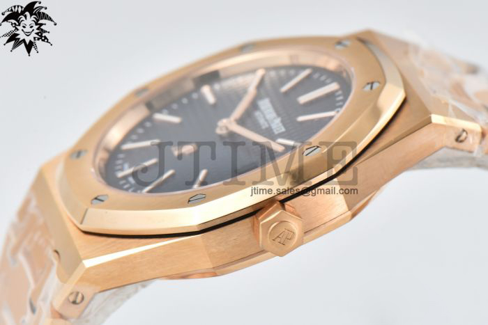 Royal Oak 39mm 15202 RG ZF 1:1 Best Edition Blue Textured Dial on RG Bracelet A2121 - Image 6