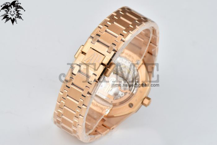 Royal Oak 39mm 15202 RG ZF 1:1 Best Edition Blue Textured Dial on RG Bracelet A2121 - Image 7
