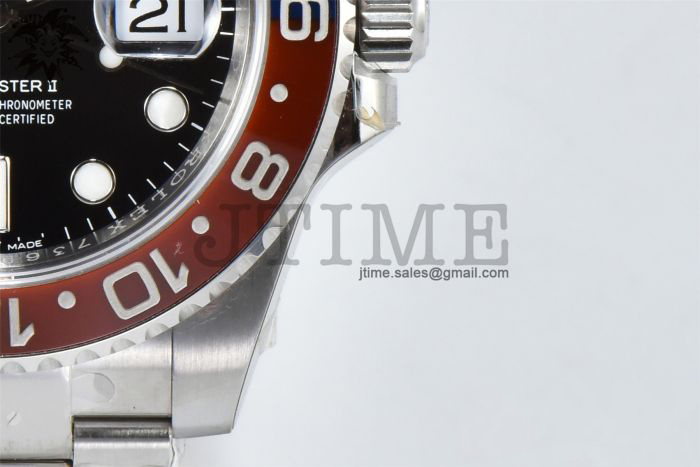 GMT-Master II 126710 BLNR Red/Blue Ceramic 904L Steel Clean Factory Best Edition on Oyster Bracelet VR3186 CHS - Image 8