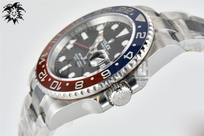 GMT-Master II 126710 BLNR Red/Blue Ceramic 904L Steel Clean Factory Best Edition on Oyster Bracelet VR3186 CHS - Image 7
