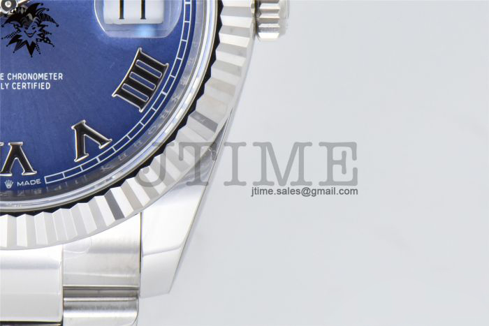 DateJust 126334 904L SS Clean Factory Best Edition Blue Dial with Roman Markers on Oyster Bracelet S3235 - Image 5