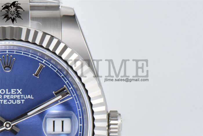 DateJust 126334 904L SS Clean Factory Best Edition Blue Dial with Roman Markers on Oyster Bracelet S3235 - Image 2