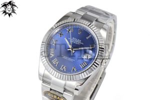 DateJust 126334 904L SS Clean Factory Best Edition Blue Dial with Roman Markers on Oyster Bracelet S3235