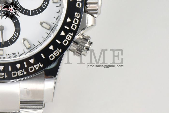 Daytona 116500 Clean Factory 1:1 Best Edition 904L SS Case and Bracelet White Dial SA4130 - Image 3