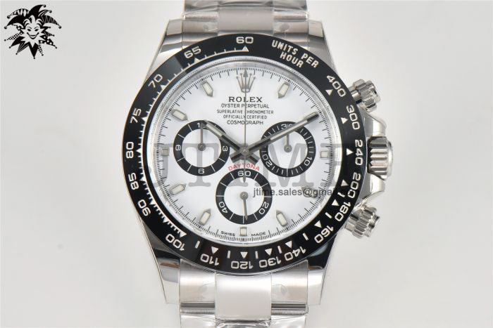 Daytona 116500 Clean Factory 1:1 Best Edition 904L SS Case and Bracelet White Dial SA4130 - Image 2