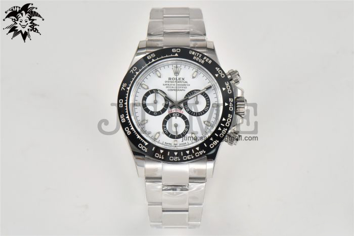 Daytona 116500 Clean Factory 1:1 Best Edition 904L SS Case and Bracelet White Dial SA4130 - Image 4