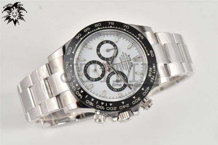 Daytona 116500 Clean Factory 1:1 Best Edition 904L SS Case and Bracelet White Dial SA4130 - Image 5