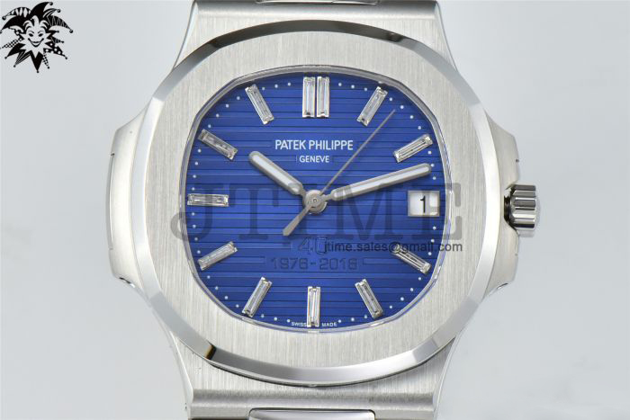 Nautilus 5711 3KF 1:1 Best Edition 40th Anniversary Blue Dial on SS Bracelet A324 Super Clone V2 - Image 3