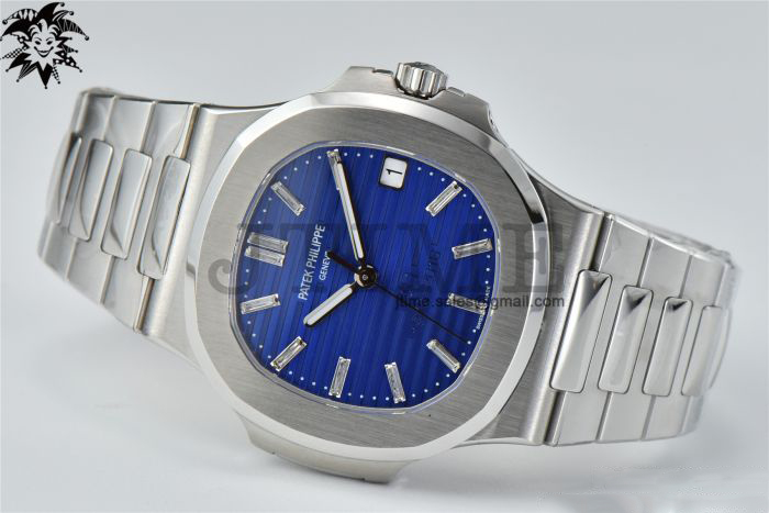 Nautilus 5711 3KF 1:1 Best Edition 40th Anniversary Blue Dial on SS Bracelet A324 Super Clone V2 - Image 5