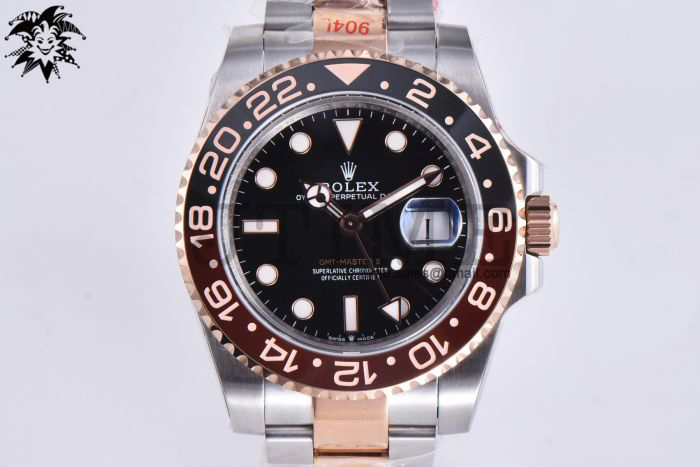 GMT-Master II Rootbeer 126711 CHNR Black/Brown Ceramic 904L Steel Wrapped Gold VSF 1:1 Best Edition SA3285 CHS V3 - Image 4
