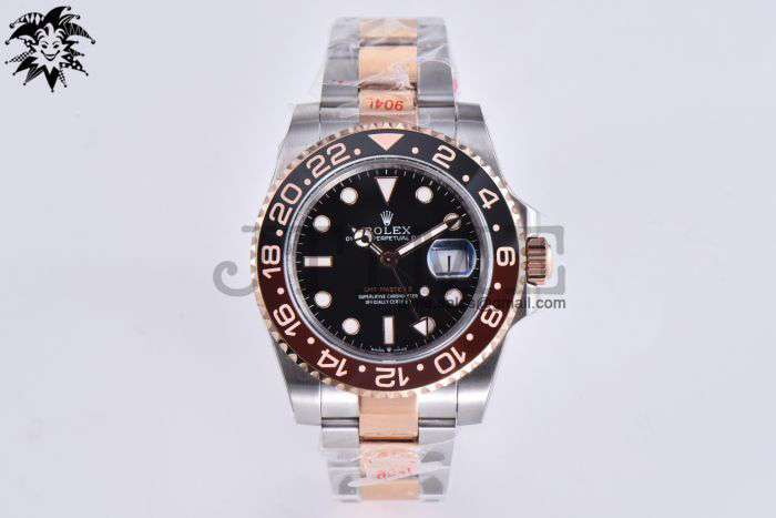GMT-Master II Rootbeer 126711 CHNR Black/Brown Ceramic 904L Steel Wrapped Gold VSF 1:1 Best Edition SA3285 CHS V3 - Image 2